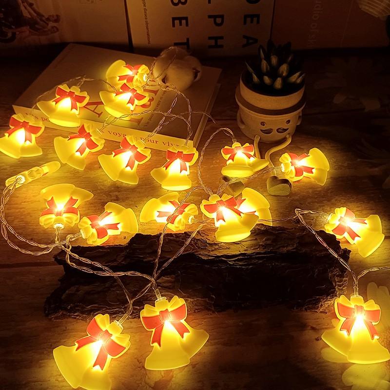 LED Christmas Light String Warm White Cartoon Characters Indoor Holiday Decor 3m 20 Lights Plug-in