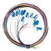 12 Strand Fiber Optic Pigtail LC/UPC Single Mode Low Insertion Loss with Ceramic Ferrule 1.5m for Optical Fiber LAN, Optical Fiber Communication