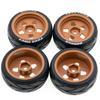 Remote Control Off-Road Car Tires 65*45*26mm 4pcs Replacement for TAMIYA TT02 XV01 HSP 94123 HPI