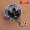 2017 Faux Rabbit Fur Pom-Pom Key Chain Bag Charm Fluffy Puff Ball Keyring