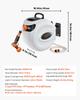 VEVOR Retractable Hose Reel Water Hose Reel 20m x 1.3cm 180 degrees Swivel Wall-Mounted