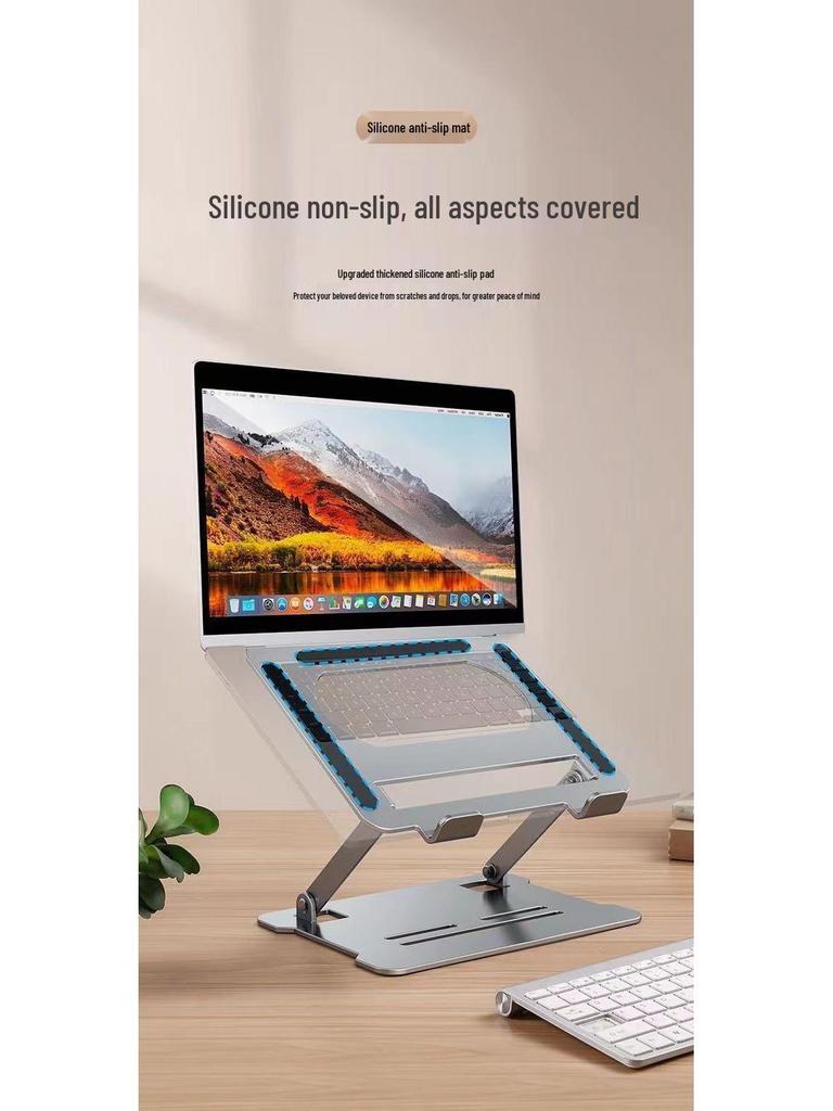 Adjustable Vertical Laptop & Monitor Stand with Cooling Base