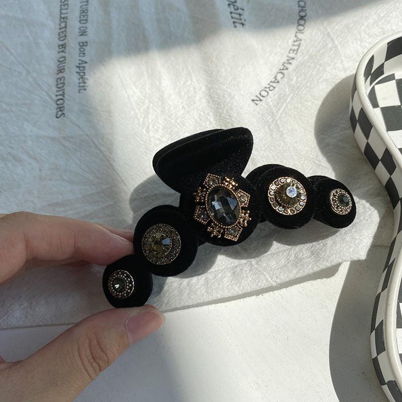 Барочные хрустальные заколки для волос, украшения для женщин, китайский бутик, головной убор, роскошные украшения для волос ручной работы с драгоценными камнями, заколки