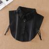 Women Fake Collar Half Shirt Ladies Shirt Fake False Collar For Women Black Woman Detachable Collar Lace Lapel Faux Col Tie