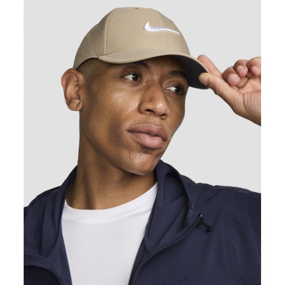 Nike Кепка Dry Fit Club Structure Swoosh цвета хаки и белого Fb5625 247