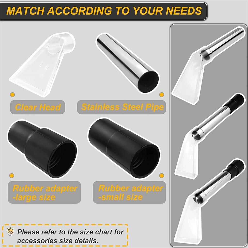 Powerful Upholstery Nozzles Water Absorbing Head Nozzles Accessories Plastic Spray Extraction Nozzles for Vacuum Cleaner