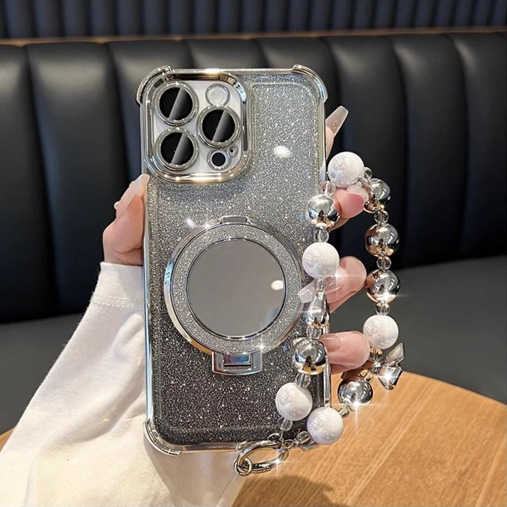 Роскошный браслет, блестящий противоударный чехол для телефона для Xiaomi POCO X7 14T Pro Redmi Note 14 Pro Plus 14C 4G 5G, зеркальная подставка, мягкий чехол