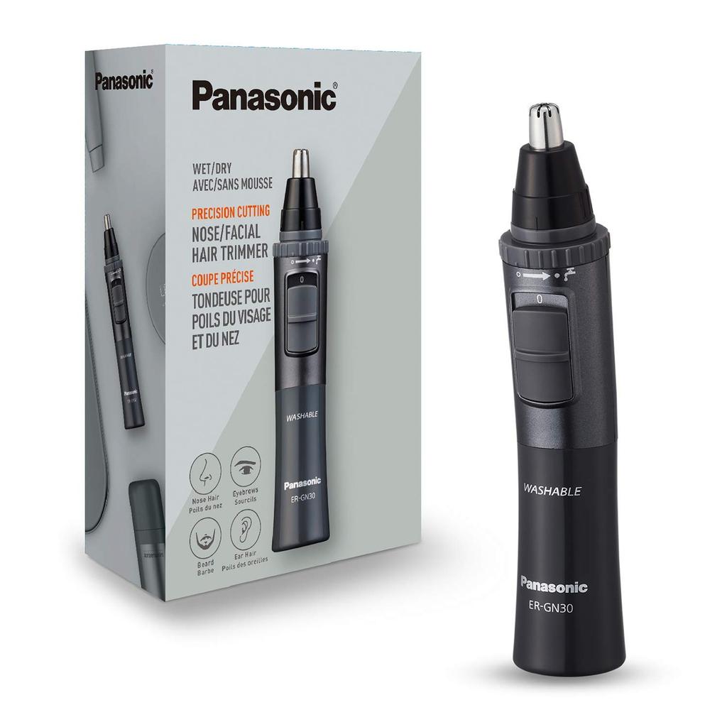 Panasonic Ear and Nose Hair Trimmer Wet Dry Hypoallergenic Dual Edge Blade Men's - ER-GN30-H
