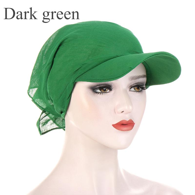 Однотонный солнцезащитный козырек с предварительно завязанными полями Durag, головной платок, хиджаб, тюрбан, шапки, пляжный отдых