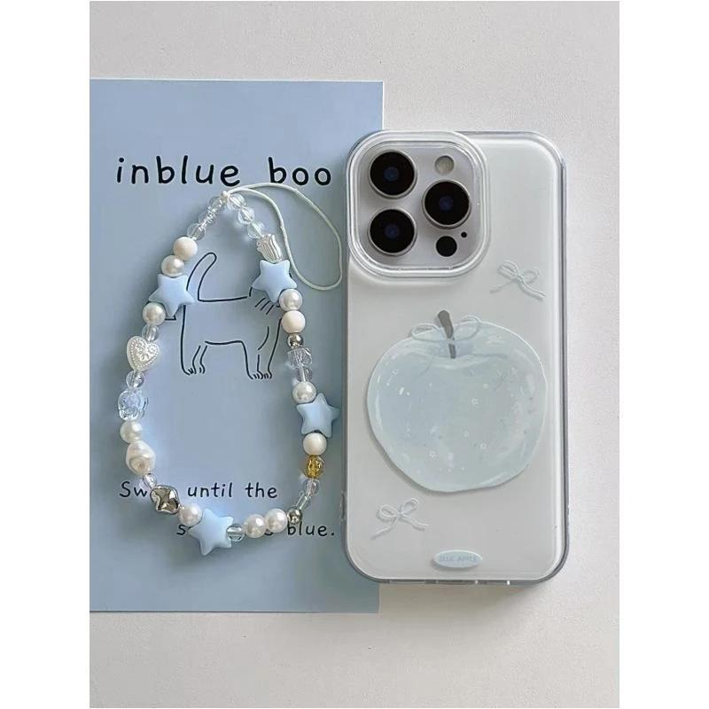 Creative Bow Apple Suitable for IPhone 16 Large Hole Mobile Phone Case Apple 15 Protective Case 14pro Bracelet 13