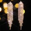 Temperament Luxury Long Tassel Earrings Shiny Elegant Tud Earrings Women's Earrings