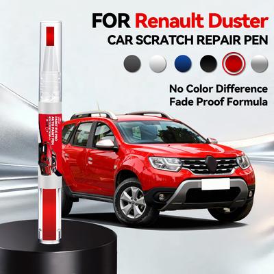 Ремонтный маркер для краски автомобиля для Renault Duster 2010-2025, аксессуары для ремонта царапин на краске, оранжевый ENJ, синий, красный C70, серебристый, белый QND