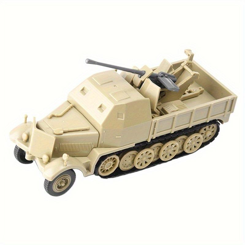 1:72 масштаба миниатюрная полугусеничная модель бронированной машины игрушки Второй мировой войны FLAK37 4D сборка автомобиля DIY комплект