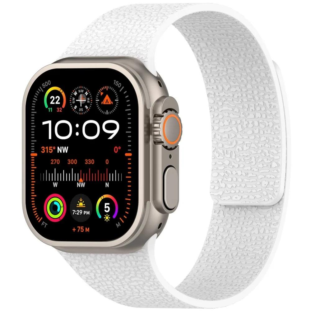 Для Apple watch Series 10 46 мм силиконовый магнитный ремешок совместим с iWatch Series 10 9 8 7 6 SE 44 мм 45 мм 42 мм Ultra2 49 мм 41 мм 38 мм band