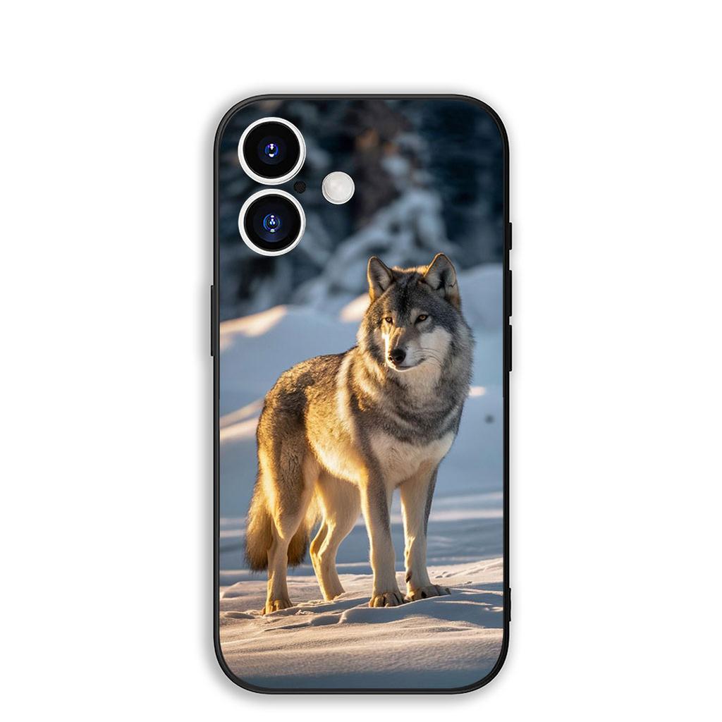 Чехол для OPPO A40 A80 A60 A38 A79 A15 A16 A17 A18 A58 A78 A57 A53 A40M 4G 5G Защитный чехол для телефона Тигр выслеживает Волк Искусство