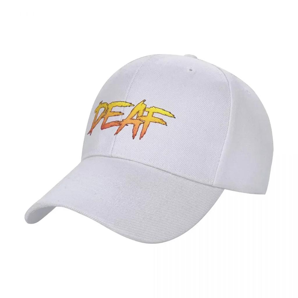 Deaf Distressed Typography Baseball Cap Hat Luxury Brand party Hat Unisexs Hats Womens