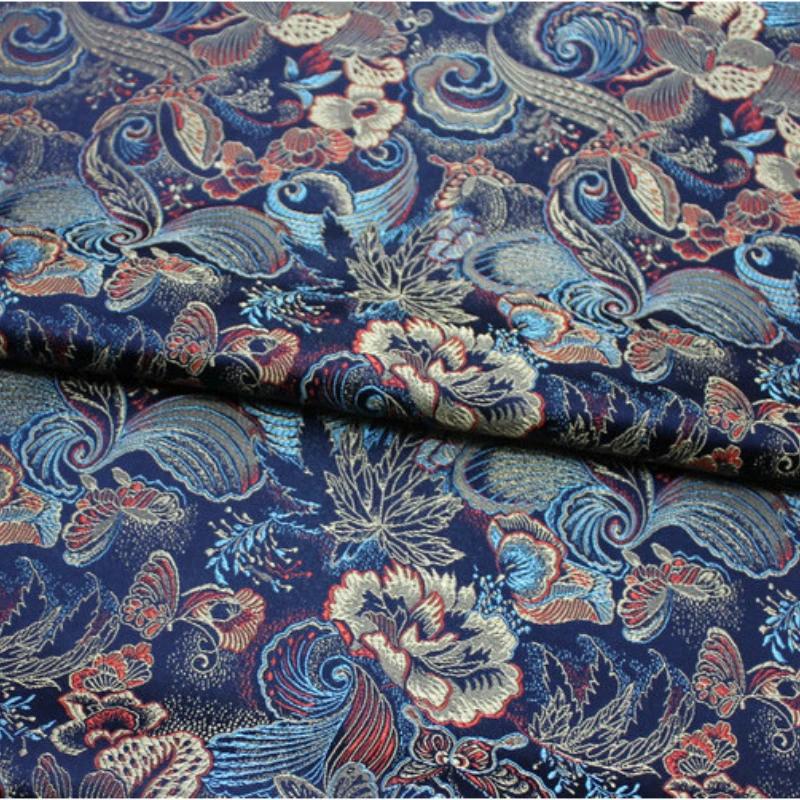 100x75 см жаккардовая шелковая парчовая ткань в китайском стиле китайский хам чонсам одежда декоративная ткань для подушек ткань для подушек