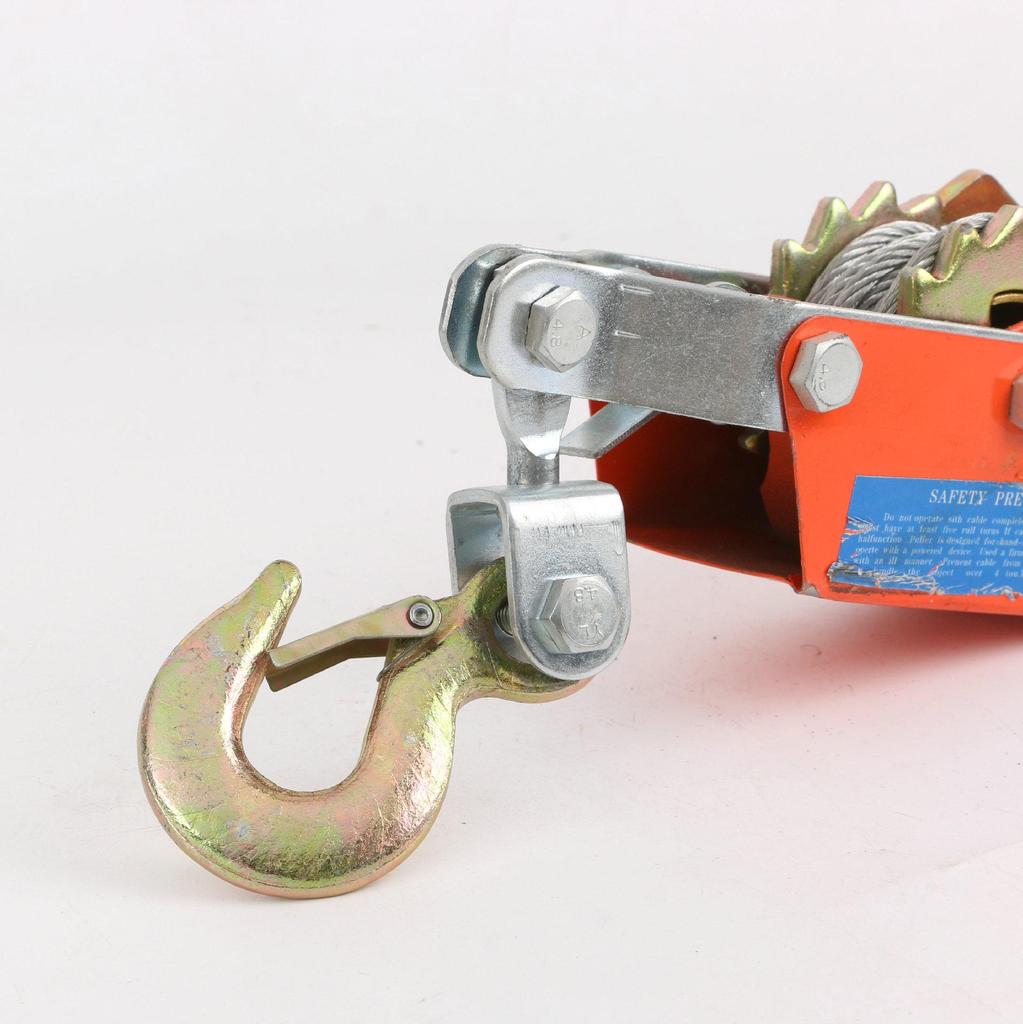 Многофункциональный храповой ручной рычажный натяжитель - Инструмент для натяжения стального троса с двойным крюком.