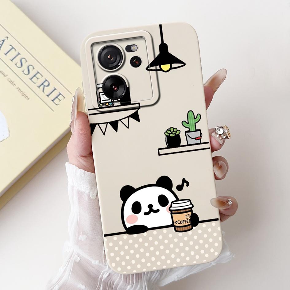 For Xiaomi 13T Pro Case Fashion Painted Camera Lens Protection Soft Silicone Phone Back Cover For Xiaomi 13T Mi13T 13TPro Bumper