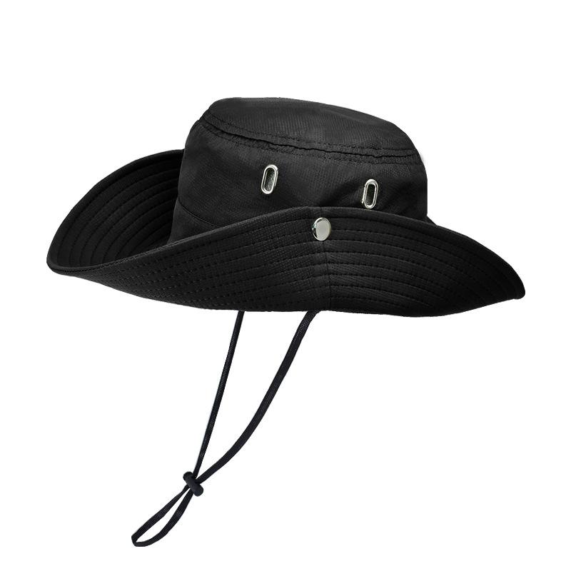 9256 летняя уличная шляпа для рыбалки и походов для детей, дышащая, универсальная, солнцезащитная шляпа, мужская шляпа-ведро с широкими полями для защиты от солнца