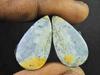 22Cts. Натуральная яшма Малигано (13мм х 24мм каждый) Пара кабошонов в форме груши SK-2792