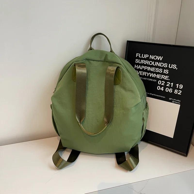 Повседневные лаконичные сумки через плечо из нейлона с застежкой-молнией большой емкости, высококачественные швейные нитки, универсальные трендовые женские сумки