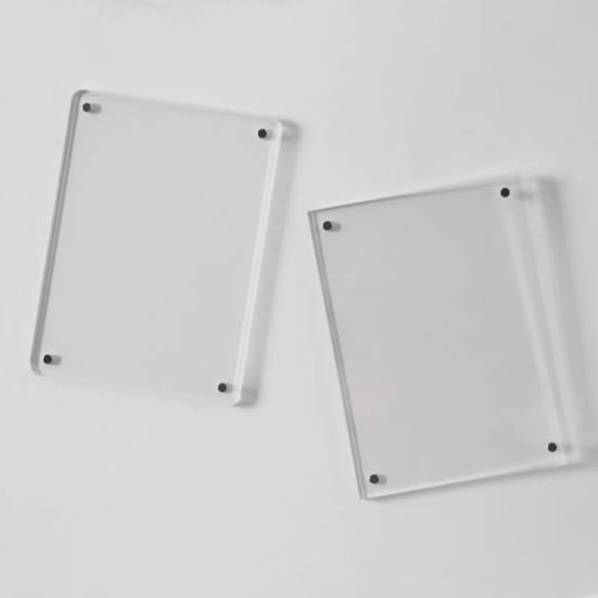 Acrylic Magnetic Photo Frame Double-Sided Clear Picture Display Frame Refrigerator