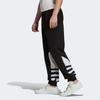 Adidas Big Trifoil Sweat Pants Black/White Men Streetwear FM3756