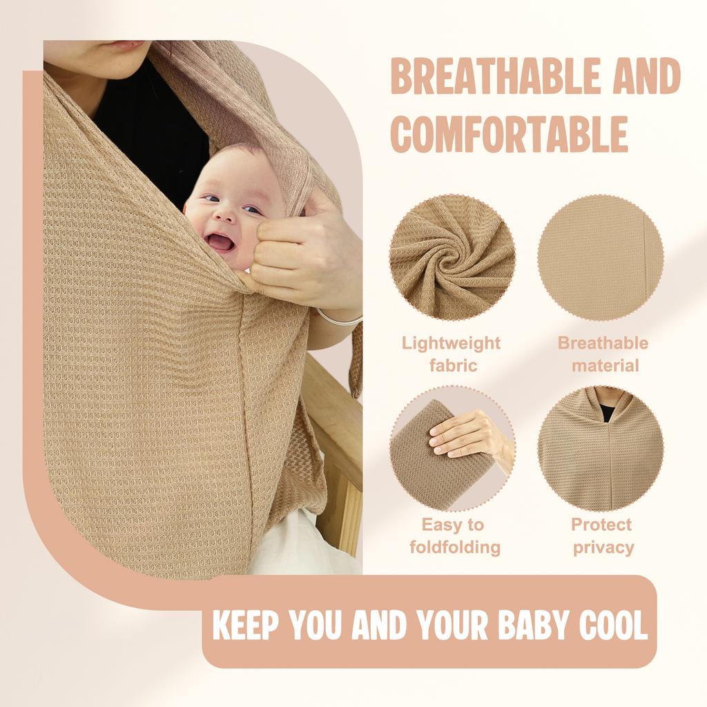 Дышащий чехол для кормления грудью Накидка для кормления ребенка Фартук Конфиденциальность матери Защита от посторонних глаз Прогулка Путешествие Многоцелевой