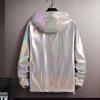 Spring Summer Jacket Women Colorful Shiny Sunscreen Clothing Couples Color Thin Waterproof Coats Trend Large Size S-6XL