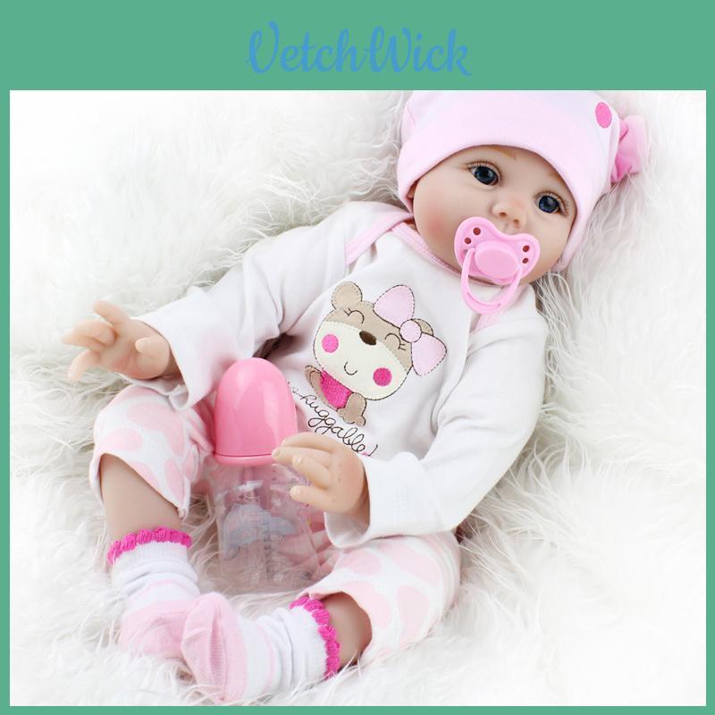 Premium Quality 22" Reborn Baby Doll With Real Life Look And Soft Silicone Skin