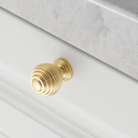 Round Gold Knobs Single Hole Cabinet Drawer Pulls Aluminum Furniture Hardware Handle for Cupboard Wardrobe Vanity Closet Door