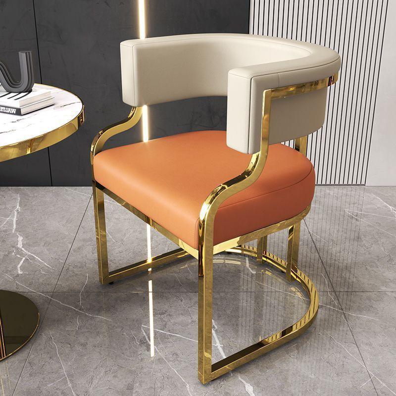 High-End Dining and Reception Chair - Luxury Backrest Single Sofa or Dressing Table Chair