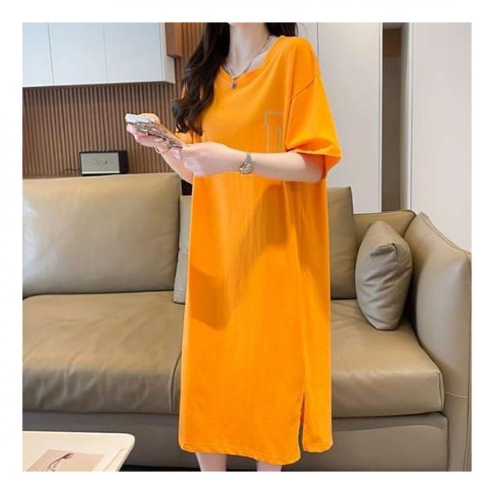 Navava Women No799 Simple Daily Printing Short Sleeve Dress