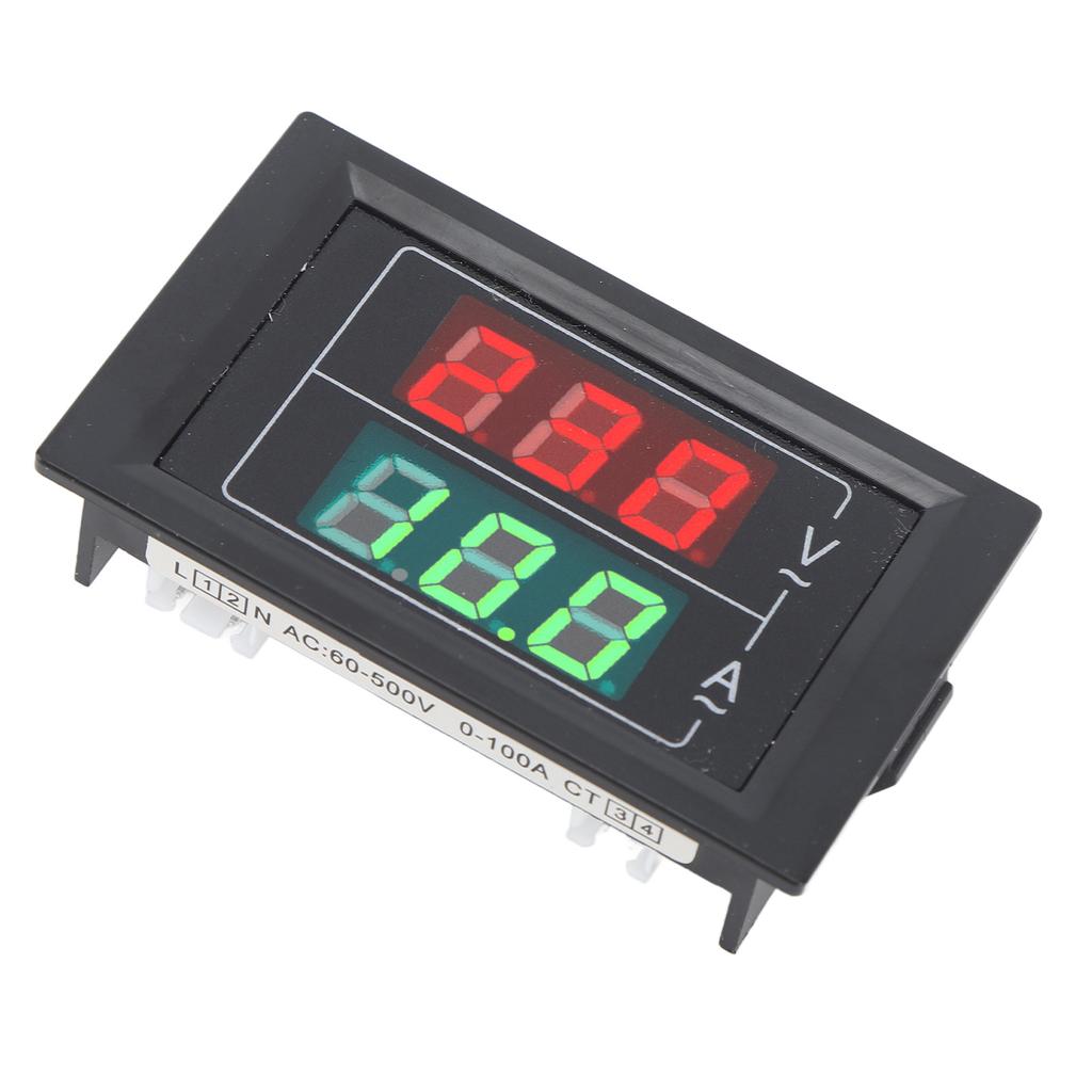 Однофазный счетчик электроэнергии, 2-проводной измеритель напряжения тока, светодиодный цифровой вольтметр, амперметр AC60?500В