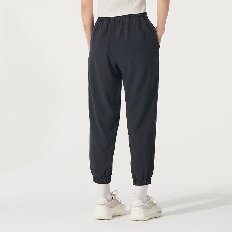 Adidas Lace-Up Versatile Comfortable Simple Casual Pants Women Pants Black JZ2174