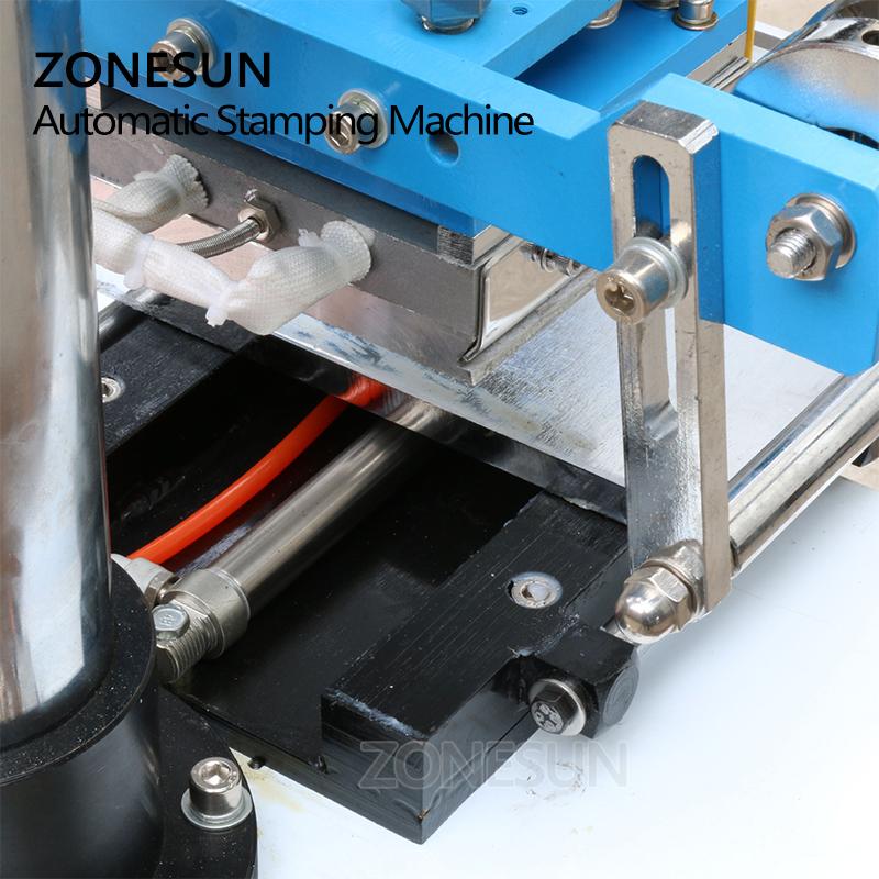 ZONESUN ZY-819H3 Auto Industrial Hot foil Stamping Machine Custom Logo wood mark name card Branding machine leather embossor