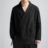 Autumn Cotton Linen Jacket Men Retro Loose Fit Men Hanfu Men's