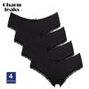 Charmleaks. Женские хлопковые трусики, 4шт. в упаковке