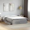 VidaXL Bed Frames with Drawers, Double Bed with Storage, Adult Bed, Bedroom Furniture, Sonoma Grey 140x200 Cm 3280662