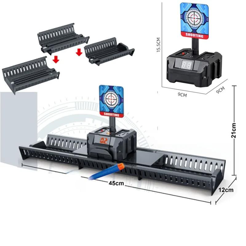 Мишени для бластеров Nerf Автоматический сброс Электрическая мишень для стрельбы Аксессуары Детские игрушки для стрельбы со звуком и светом Высокоточный подсчет очков