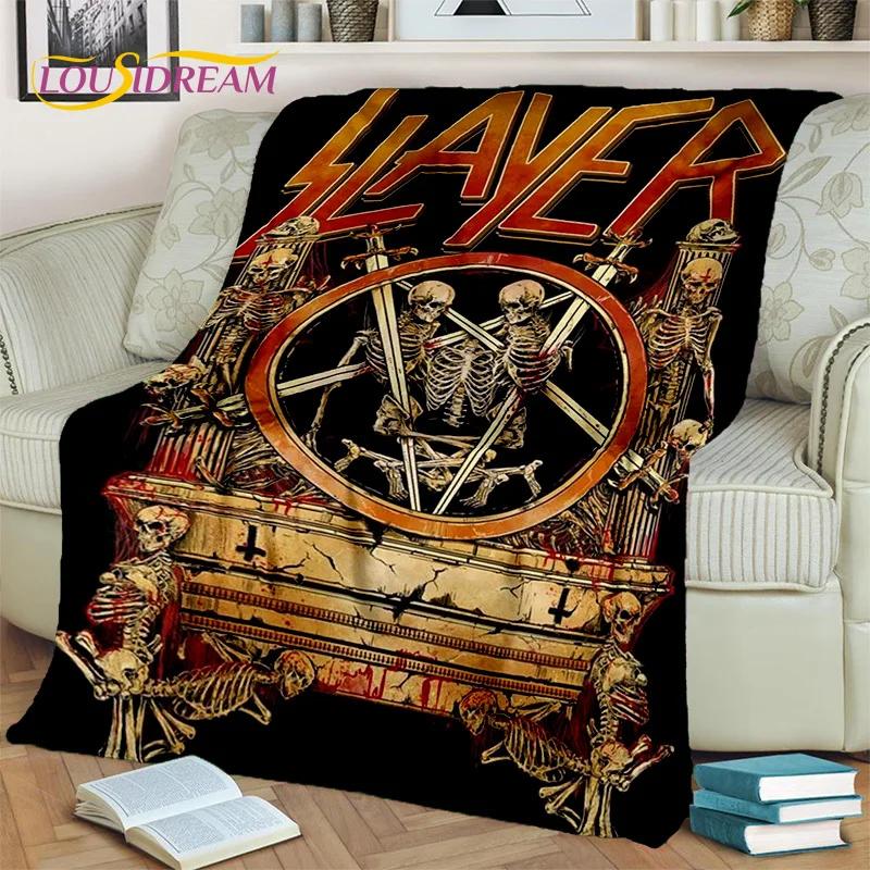 Пледы с изображением группы Slayer, Мягкие пледы для дома, спальни, кровати, дивана, пикника, путешествий, офиса, покрывало для отдыха, Детские пледы