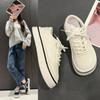 Модная обувь для женщин с низким верхом, кроссовки на платформе из вулканизированного холста, черные туфли на плоской подошве для тенниса, классические, для студентов, для пар, для скейтборда
