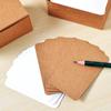 100 Pcs Blank Playing Card Hard Paper Cardboard Diy Postcards Message