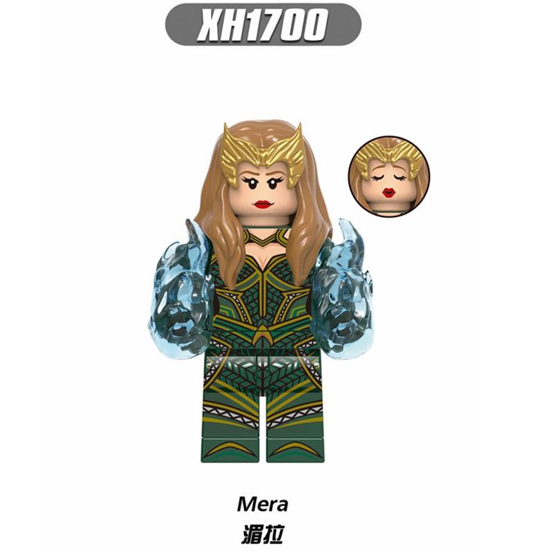 Минифигурки DC Super Heroes Бэтмен Супермен Аквамен Чудо-Женщина Лига Справедливости Строительные Блоки Игрушки