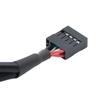 Motherboard 9PIN to 20PIN Flex Cable USB2.0 to USB3.0 Data Transfer Copper Convert Wire for PC Computer Case Extend Cord Adapter