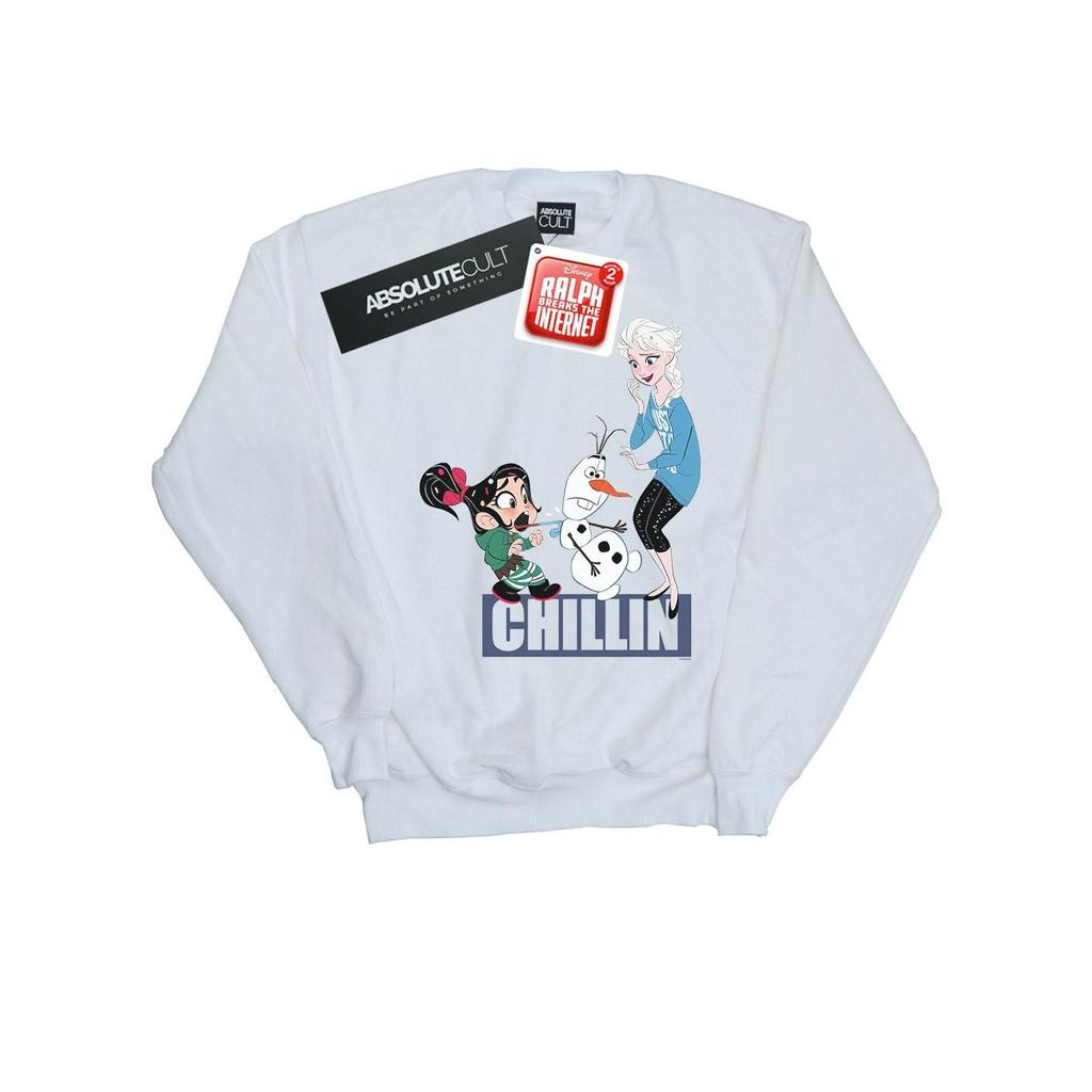 Disney Womens/Ladies Wreck It Ralph Elsa And Vanellope Sweatshirt