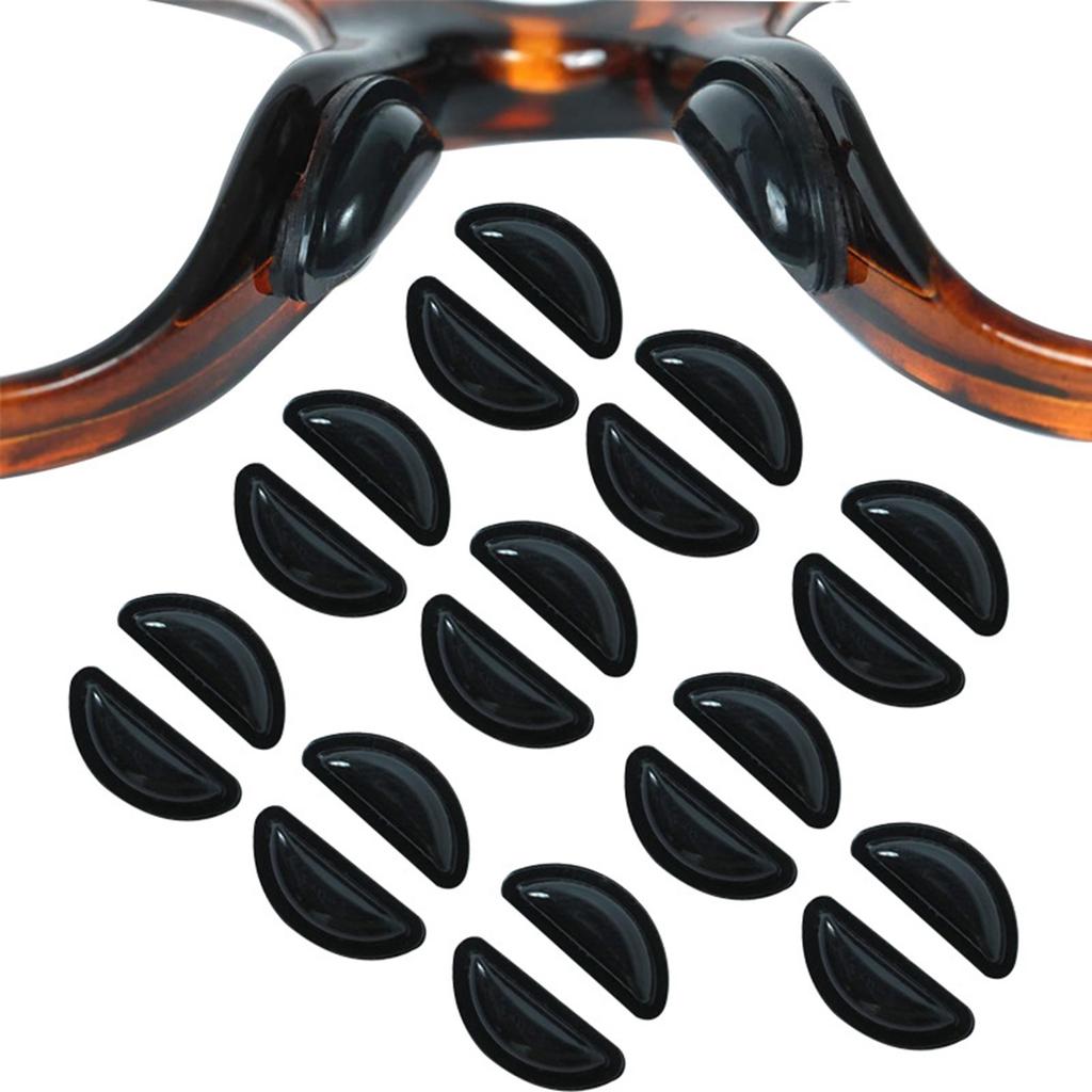 10 пар носовых упоров для очков, самоклеящиеся силиконовые противоскользящие мягкие носовые упоры для очков, солнцезащитных очков