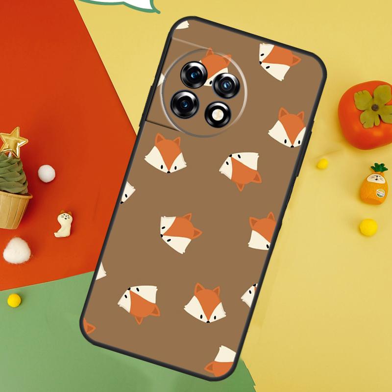 Мультяшные лисы Животный чехол для OnePlus Nord 5 CE 2 3 4 Lite N20 N30 OnePlus 15 13 12 11 10 10T 12R 13T 13R Чехол