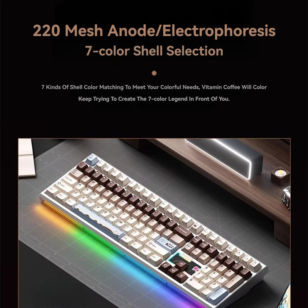 NEW WEIKAV NUT108 Mechanical Keyboard Kit Wireless Tri-mode Gasket Hot-Swap Custom 108Key Aluminum Office Gaming Keyboard Gifts